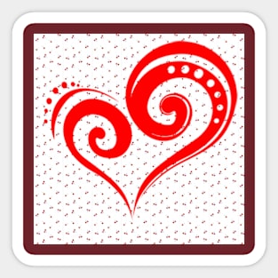 Valentine's day special Heart Sticker